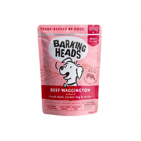 BARKING HEADS KOERA EINEKOTIKE BEEF WAGGINGTON 5x300G