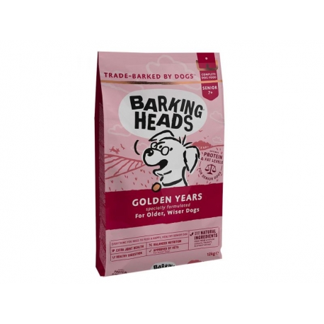 BARKING HEADS KOERA TÄISSÖÖT GOLDEN YEARS SEENIOR 12KG