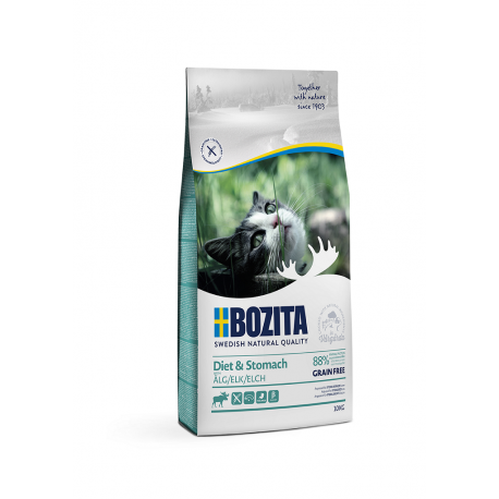 Bozita Diet & Stomach Grain Free Elk kassitoit 10kg