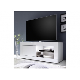 Tv-alus BASIC valge läige, 140x43xH56 cm, LED
