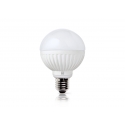 LED lamp ROUND valge, D7,5xH11 cm, 8,5W, E27, 2700K, reguleeritav