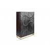 Baarikapp SCORPION must, 95x42xH141 cm