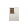 Vitriinkapp SHADE valge mänd / tamm, 95x38xH140 cm