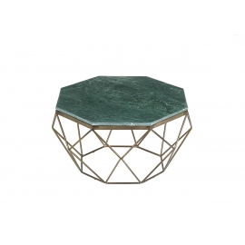 Diivanilaud DIAMOND roheline marmor, 69x69xH38 cm