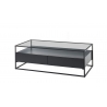 Diivanilaud EVORA must, 120x60xH40 cm