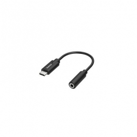 Hama Audio Adapter, USB-C pistik, 3.5mm pesa, must - Adapter