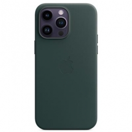Apple iPhone 14 Pro Max Leather Case with MagSafe, tumeroheline - Nahkümbris