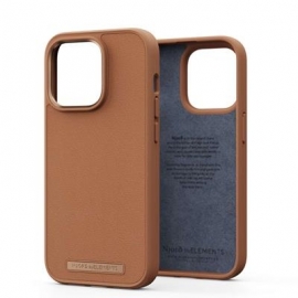 Njord byElements Genuine Leather, iPhone 14 Pro, pruun - Nahkümbris