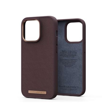 Njord byElements Genuine Leather, iPhone 14 Pro, tumepruun - Nahkümbris