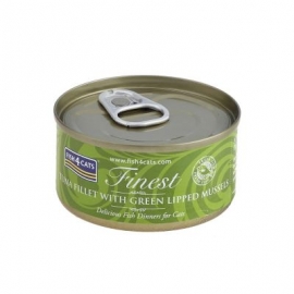 Fish4Cats kassitoit tuunikala/roheline rannakarp konserv 10x70g
