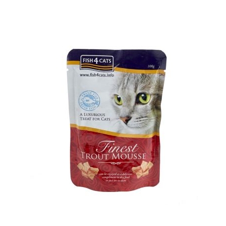 Fish4Cats kassitoit Finest Mousse forell pasteet 6x100g