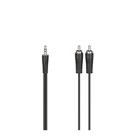Hama Audio Cable, 3.5 mm - 2 RCA, 1,5 m, must - Kaabel