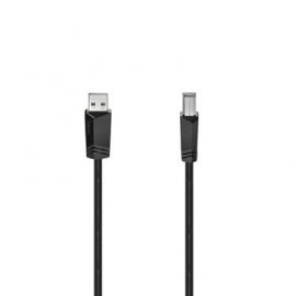 Hama USB Cable, USB-A, USB-B, 1,5 m, must - USB kaabel