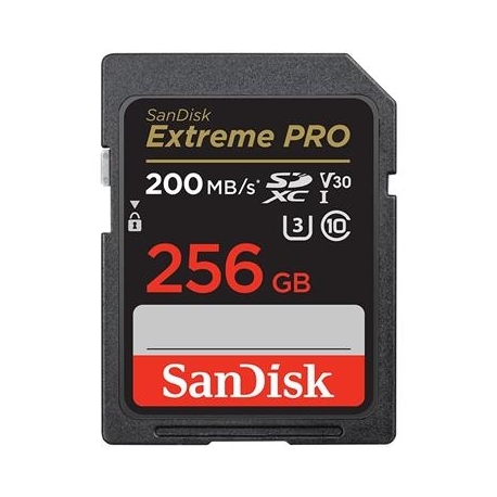 SanDisk Extreme Pro UHS-I, SDXC, 256 GB, must - Mälukaart