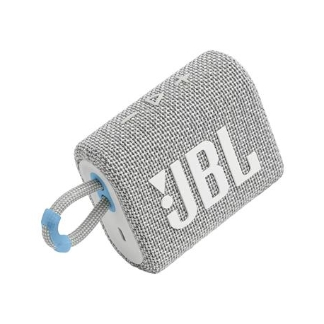 JBL GO 3 Eco, valge - Kaasaskantav juhtmevaba kõlar