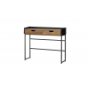 Kirjutuslaud CALAMA tamm / must, 100x35xH84 cm
