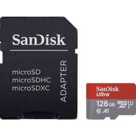 SanDisk Ultra microSD with SD Adapter, 128 GB - Mälukaart