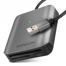 AXAGON CRE-S3 SuperSpeed USB-A UHS-II Reader, tumehall - Mälukaardilugeja