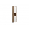 Vannitoakapp TOUCH tamm / valge, 36x29xH191 cm