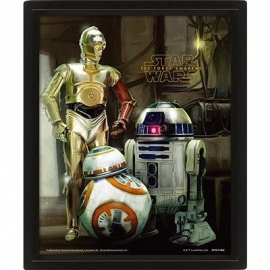 Star Wars Droids, 20x25 cm, 3D - Plakat