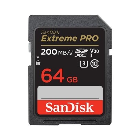 SanDisk Extreme Pro, UHS-I, SDXC, 64 GB - Mälukaart