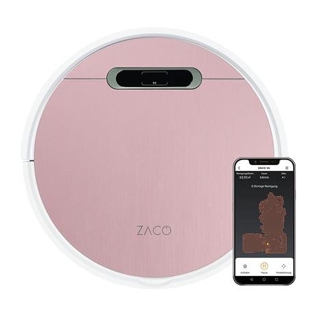 Zaco V6, roosa - Kuiv- ja märgpuhastusega Robottolmuimeja
