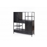 Kapp-riiul YORK must, 120x40xH140 cm