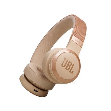 JBL Live 670NC, adaptiivne mürasummutus, beež - Juhtmevabad kõrvapealsed kõrvaklapid