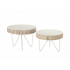 Abilaudade komplekt YING valge, 2 tk