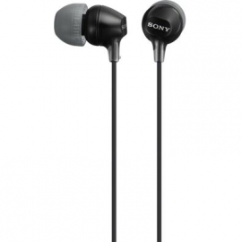 Sony EX15LP, must - Kõrvasisesed kõrvaklapid