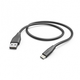 Hama Charging Cable, USB-A, USB-C, 1,5m, must - USB kaabel