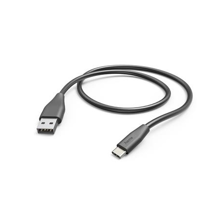 Hama Charging Cable, USB-A, USB-C, 1,5m, must - USB kaabel