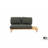Diivan vasak Apple Bee SLING pruun / hall, 175x85xH85 cm