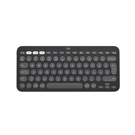 Logitech Pebble Keys 2 K380s, US, must - Juhtmevaba klaviatuur