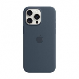 Apple Silicone Case with Magsafe, iPhone 15 Pro Max, sinine - Ümbris