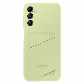 Samsung Card Slot Cover, Galaxy A14, kaarditaskuga, heleroheline - Ümbris