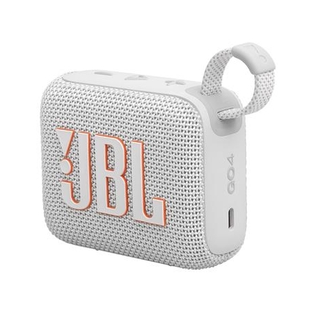 JBL GO 4, valge - Kaasaskantav juhtmevaba kõlar