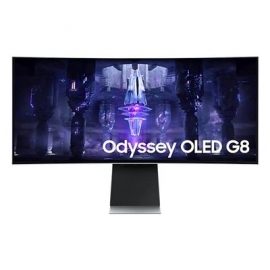 Samsung Odyssey OLED G8, 34", Ultra-WQHD, 175 Hz, nõgus, hõbedane - Monitor