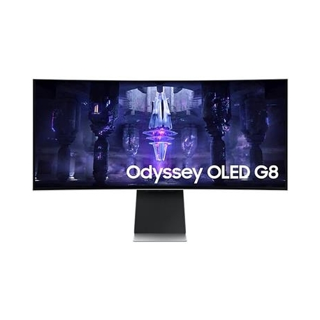 Samsung Odyssey OLED G8, 34", Ultra-WQHD, 175 Hz, nõgus, hõbedane - Monitor