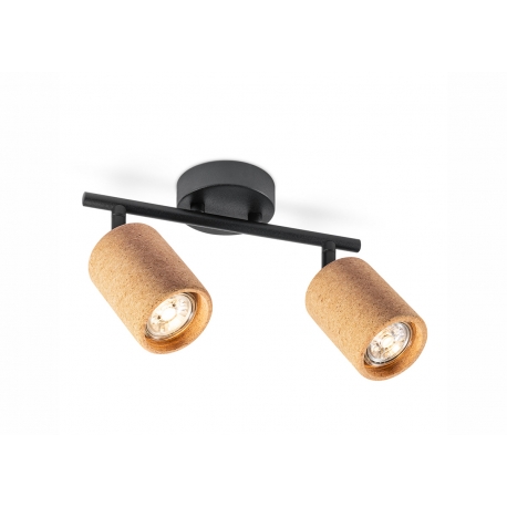 Kohtvalgusti CORK pruun / must, 26x10xH19 cm, LED