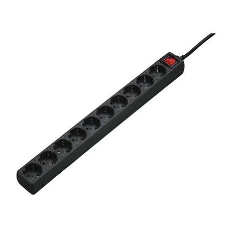 Hama Power Strip, 10-pesa, 3 m, must - Pikendusjuhe