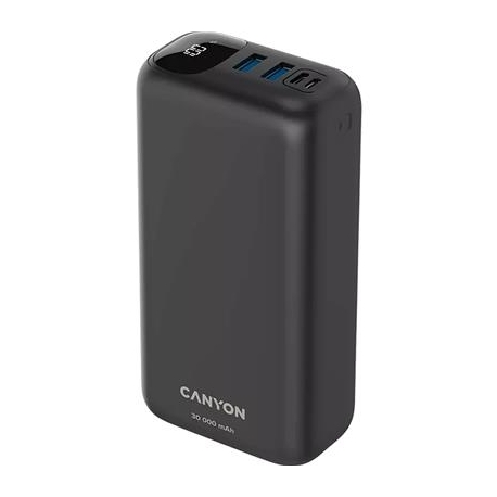 Canyon PB-301, 30 000 mAh, USB-A, USB-C, must - Akupank