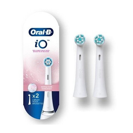 Braun Oral-B iO Gentle Care, 2 tk, valge - Lisaharjad Braun Oral-B iO elektrilisele hambaharjale