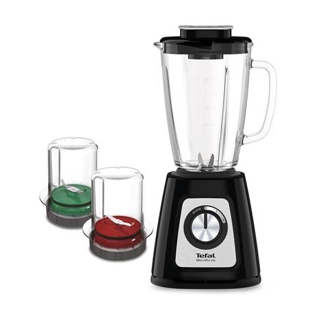 Tefal Blendforce 2 Glass, 800 W, 1.25 L, must - Blender + jahvataja ja hakkija