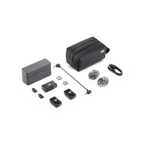 DJI Mic 2 (2 TX + 1 RX + Charging Case) - Juhtmevaba mikrofonisüsteem