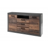 Kummut BROOKLYN pruun / hall, 153x45xH88 cm