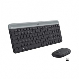 Logitech Slim Combo MK470, SWE, hall - Juhtmevaba klaviatuur + hiir