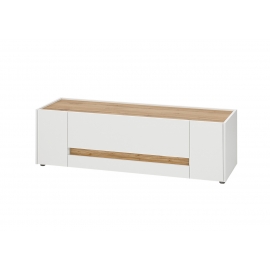 Tv-alus CITY valge / tamm, 140x45xH42 cm