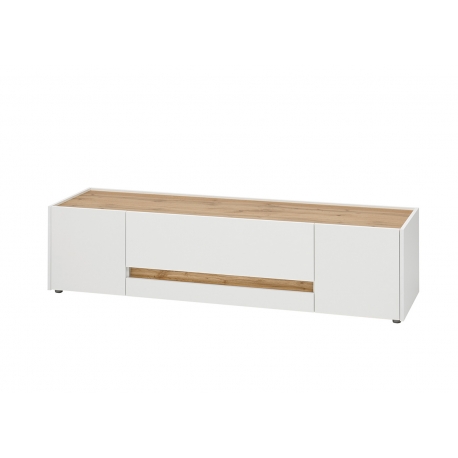 Tv-alus CITY valge / tamm, 170x45xH42 cm