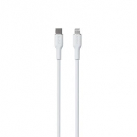 Puro SOFT, USB-C, Lightning, 1,5 m, valge - Kaabel